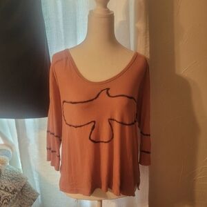 We The Free Graphic Eagle Top